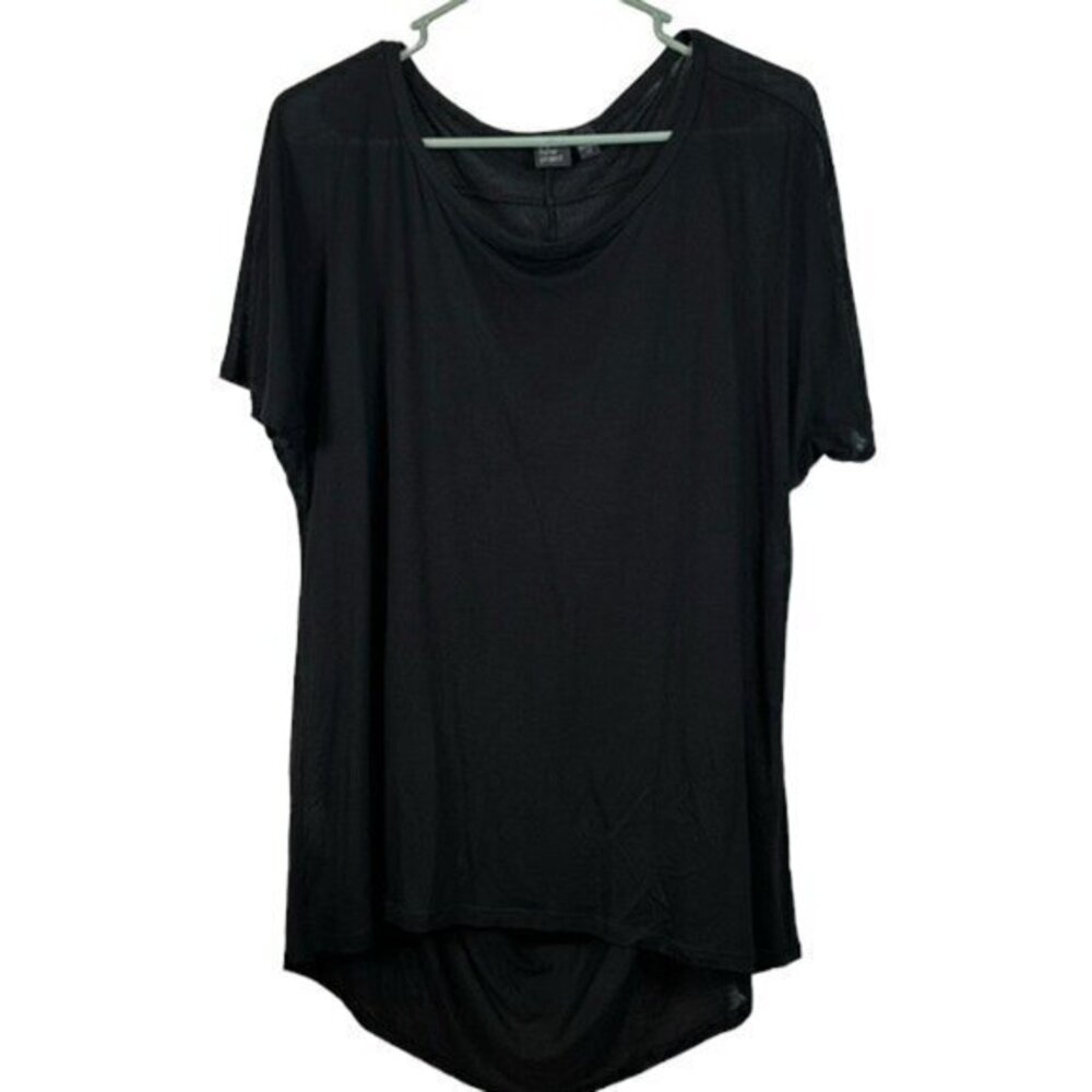 Eileen Fisher The Fisher Project Black Tencel Shirt Blouse Large EUC #0977-OAK - Picture 1 of 5